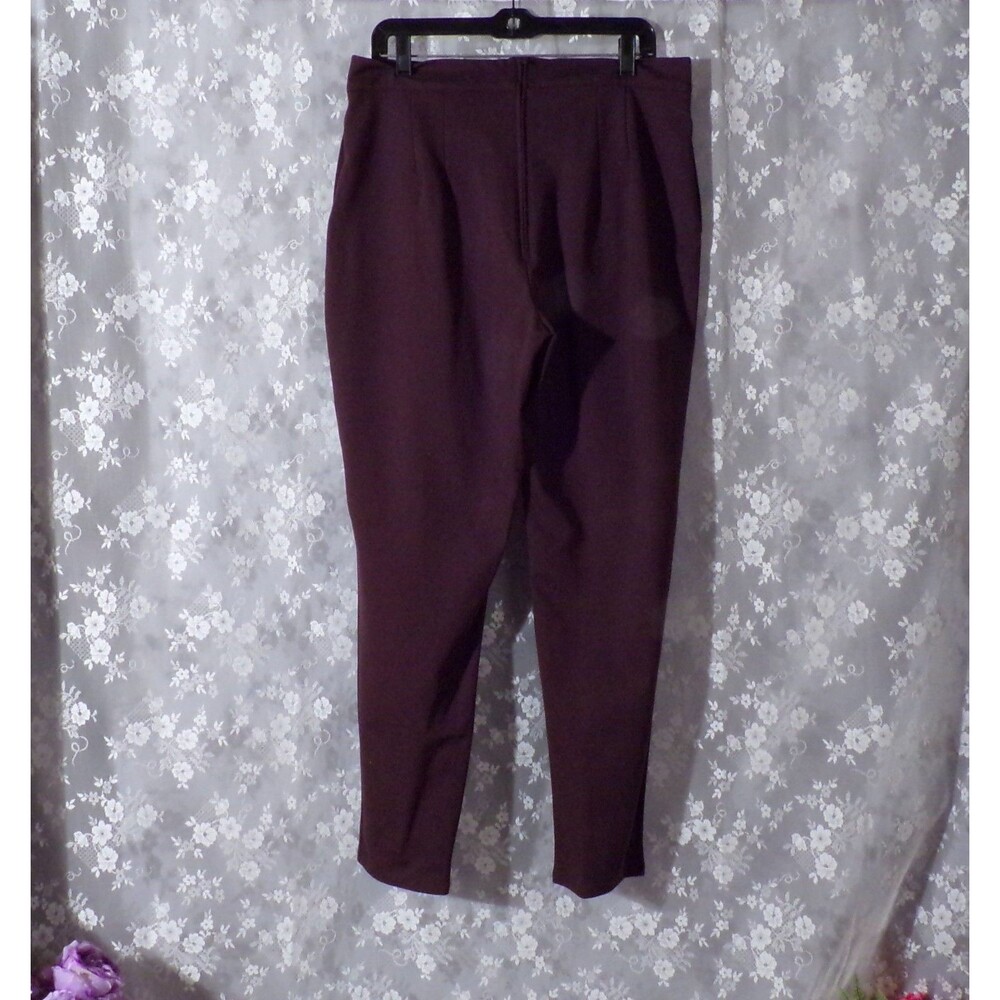 Vixen by Micheline Pitt Brown Cigarette Pants Size 2X NWT Retro Pinup Rockabilly - Picture 2 of 6